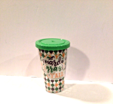Mardi Gras Insulated Tumbler with Straw - £9.56 GBP