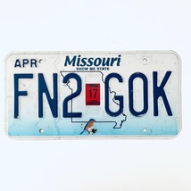 2017 United States Missouri Show-Me State Passenger License Plate FN2 G0K - €11,24 EUR