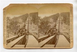 Scenery of the Lehigh Valley Railroad Stereoview Mount Pisgah Pennsylvania  - £24.92 GBP