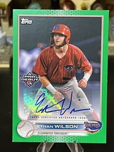 2022 Topps Pro Debut Green Auto #PD39 Ethan Wilson RC Rookie Card SN 01/99 ⚾ - £7.08 GBP