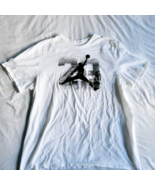 Nike Air Jordan Basketball T-Shirt Jumpman Short Sleeve White Men&#39;s Size... - $12.86
