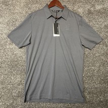 Travis Mathew Shirt Mens Medium Oceanside Golf Polo Short Sleeve Quiet Grey - £21.77 GBP