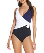 Tommy Bahama SS300314t Colorblock Scoop Back OnePiece Swimsuit SZ 4 Mult... - $804.51 MXN