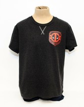 Marvel Deadpool Men’s T-shirt Charcoal Size Large Marvel.com Label - £10.95 GBP
