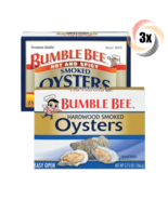 3x Packs Bumble Bee Variety Smoked Oyster | 3.75oz | Easy Open Can | Mix... - $18.24