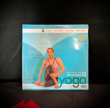 2004 McDonald&#39;s 15 Minute Yoga DVD in English and Spanish (non Blu-ray) SEALED - £5.98 GBP