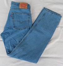 Levis 505 Jeans Men Tag 36x36 (35x34.5) Denim Cotton Straight Leg Regular Fit - £18.15 GBP