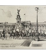Queen Victoria Memorial Buckingham Palace 1901 Victorian London Print Ar... - £39.32 GBP