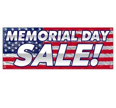 MEMORIAL DAY SALE CLEARANCE BANNER Advertising Vinyl  Flag Sign INV - $9.91
