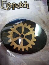 Black Steampunk Eyepatch Printed Cog Industrial Gear Pirate Swashbuckler... - $11.02 CAD