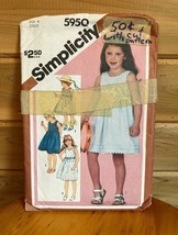 Simplicity Vintage Home Sewing Crafts Kit #5950 1983 Sundress - $19.99