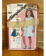 Simplicity Vintage Home Sewing Crafts Kit #5950 1983 Sundress - $28.07 CAD