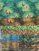 FABRIC Red Rooster NEW &quot;Deer&quot; 6 Pc Quilter&#39;s Sampler Stag &amp; Deer Woodlands $6.50 - £5.11 GBP