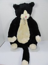 Warm Whiskers Microwaveable Plush Sleeping Black Cat Neck Warmer - £14.79 GBP