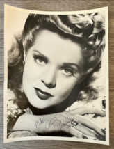 Alice Faye Signed 8X10 Glossy Photo Movie Actress Singer 1930s 1940s No COA - £43.47 GBP