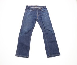 Nudie Jeans Mens 30x26 Distressed Organic Cotton Average Joe Button Fly Jeans - £34.75 GBP