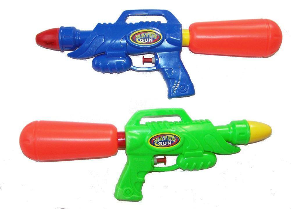 2 pieces BIG 12 INCH OUTERSPACE WATER SQUIRT GUN WITH TANK new squirter ... - $4.70