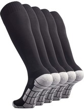 CWVLC Soccer Socks Youth 5 Pairs Girls Boys Volleyball Sport Team Athletic Knee - £18.72 GBP
