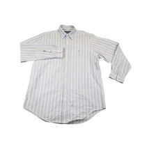 Ralph Lauren Long Sleeve Classic Cotton Striped Dress Shirts for Men 15 ... - $13.96