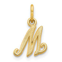 14KY Script Letter M Initial Charm C564M - £85.15 GBP