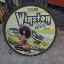 1989 Vintage Winston West 200 Saugus Speedway Porcelain Enamel SignAMERICANA ... - $148.45