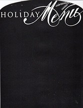 Holiday (Christmas) Menu - Magnetic Chalkboard Organizer / Message Board Planner - $5.99