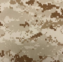 Marpat Desert Usmc NY/CO Twill Military Spec Camo Apparel By 1/2(0.5) Yard 64&quot;W - £12.46 GBP