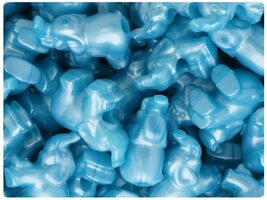 BeadTin Light Blue Pearl 25mm Elephant Pony Beads (24pcs) - $2.39