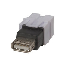 Keystone Insert Connector (White) - USB-USB Fem Cat - $17.34