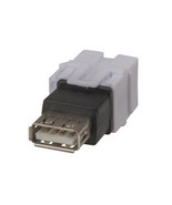 Keystone Insert Connector (White) - USB-USB Fem Cat - £13.56 GBP