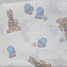 Precious Moments Spectrix Blue Birds And Kangaroos Vintage Fabric 22x28 Cotton - £5.43 GBP