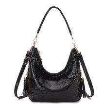 Hobo Silver Messenger Shoulder Bags Women Small Handbag Ladies Hand bag Purse Cr - £34.05 GBP