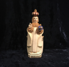 Lovely Antique Ceramic Infant Of Prague Statue Planter - $36.00