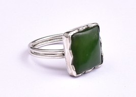 Fait Main Réglable Neuf Créateur Bague 925 Argent Sterling Aventurine Gemme - £35.51 GBP