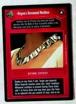 Organa&#39;s Ceremonial Necklace CCG Card - Star Wars Premier Set - Decipher - 1995 - £1.19 GBP