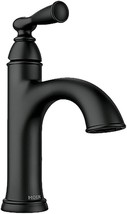 Moen 84945BL Banbury Single Handle High Arc Bathroom Faucet, Matte Black - $99.00