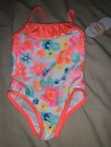 Size 24 Months Wonder Nation One-Piece Floral Flower Swimsuit Swim Suit New - £11.09 GBP