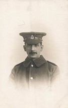 British WW1 Military Uniform Artillery Soldier~Real Photo Postcard - £7.89 GBP