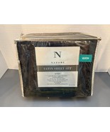 4 Pcs Smooth Satin Silk Sheet Set Deep Pocket Bed Sheet Wrinkle Fade Res... - €29,26 EUR
