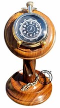 Maritime Pocket Watch With Wooden Stand Key Chain Victorian Watch For Decor - £48.11 GBP