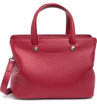 Longchamp Le Foulonne Leather Small Tote Satchel Shoulder Bag ~NWT~ Red - £291.65 GBP