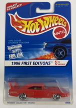 Hot Wheels Mattel 1996 First Edition 3 of 12 1970 Dodge Charger Daytona Red #382 - £10.11 GBP