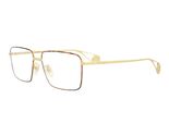 New Gucci GG-0439O 008 Gold &amp; Havana Eyeglasses 55/15/145 - $197.95