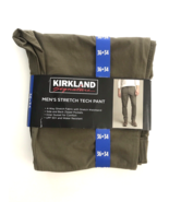 Kirkland Signature Men Stretch Tech Pant UPF 50+ Green Size 36x34 - £15.05 GBP