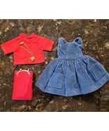 Vintage Tammy Doll Outfit CUTIE CO-ED #9132 Dress Shirt Necklace Bag - $850.83 MXN