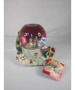 Vintage BLUE SKY Musical Snow Globe We Wish You A Merry Christmas - $59.99