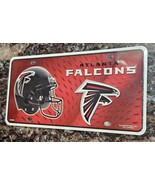 ATLANTA FALCONS EMBOSSED OFFICIALLY LICENSED NFL METAL NOVELTY LICENSE P... - $21.71 CAD