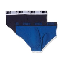 Puma Men&#39;s Basic Briefs (Pack of 2), True Blue, X-Large  - $26.00