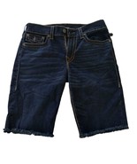 True Religion Ricky Relaxed Straight denim Blue shorts jeans men’s 33” EUC - $64.34