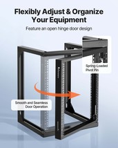 VEVOR 12U Wall Mount Server Rack Open Frame Network Rack 150 lbs 180 Deg... - $2,383.77 MXN